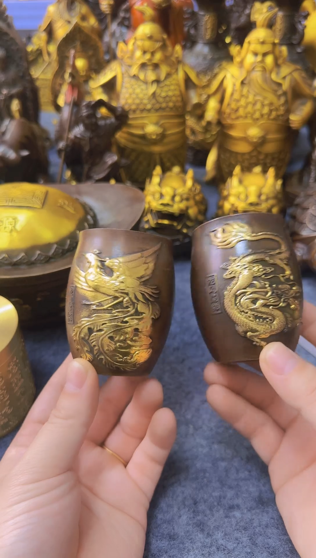 老黄黄铜摆件装饰品