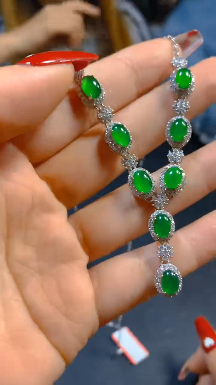 【闪购商品】翡翠套链未镶嵌0414263515多样性发一