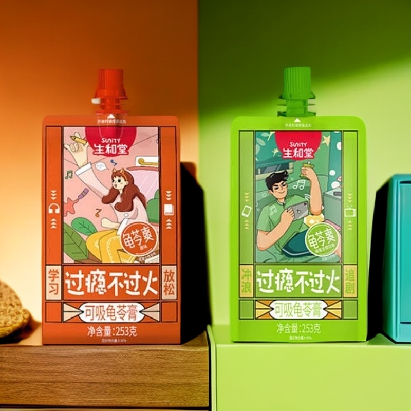 生和堂蜂蜜金银花味可吸龟苓膏 253g*10