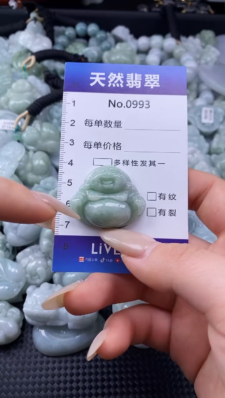 【闪购商品】翡翠颈饰未镶嵌缅甸A货翡翠0993