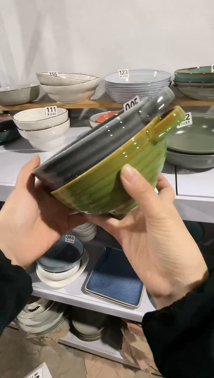 【闪购商品】碗微瑕（2件套）005双耳碗