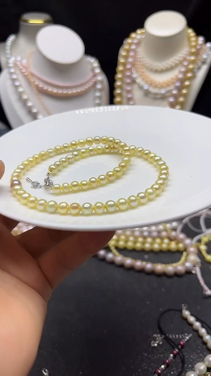 颈饰未镶嵌淡水珍珠多人