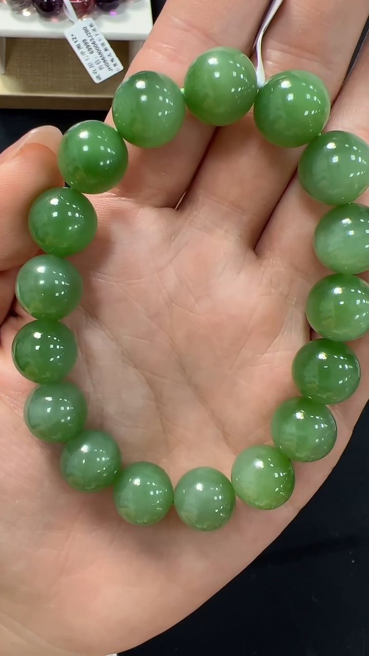 【闪购商品】和田玉手链未镶嵌XY145约12mm