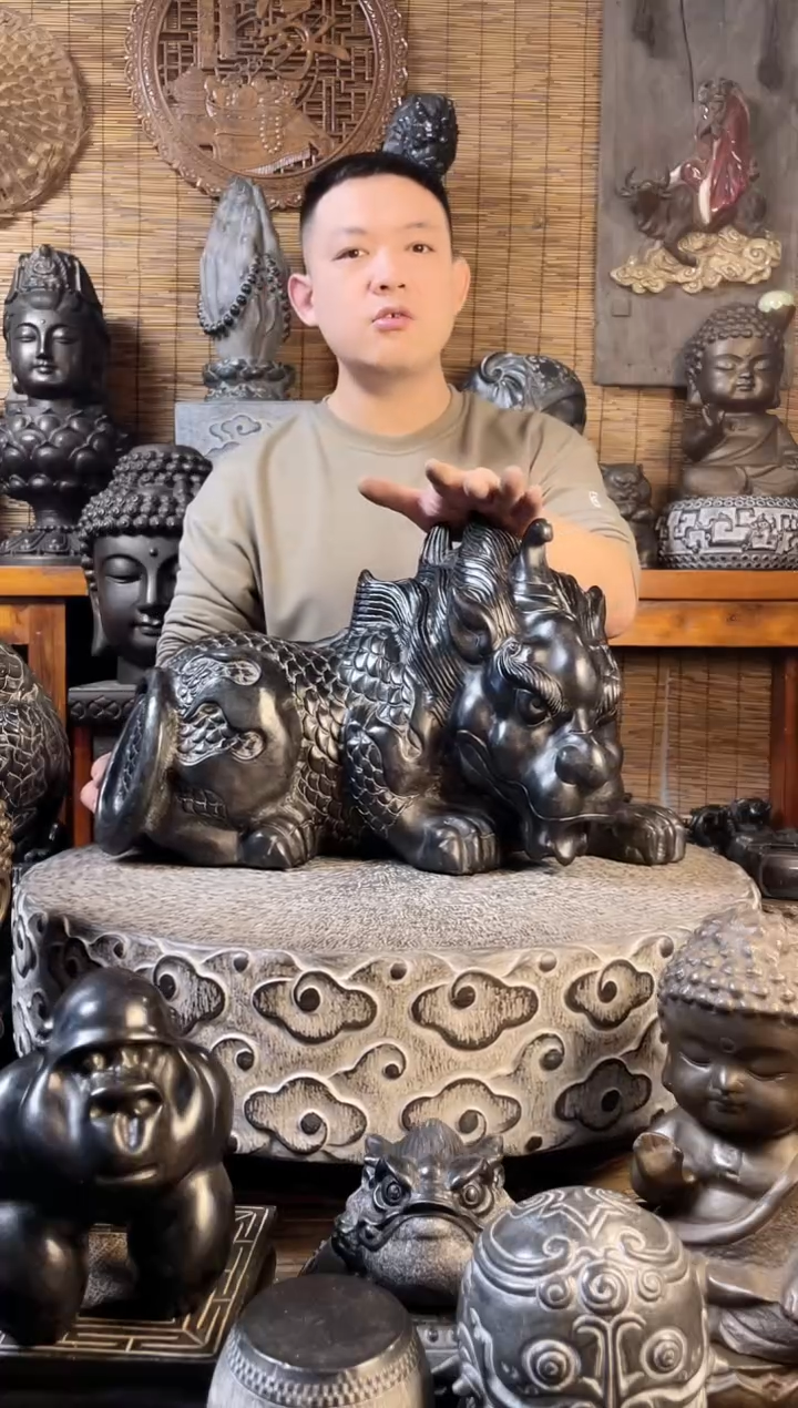 【闪购商品】52貔貅天然青石雕刻