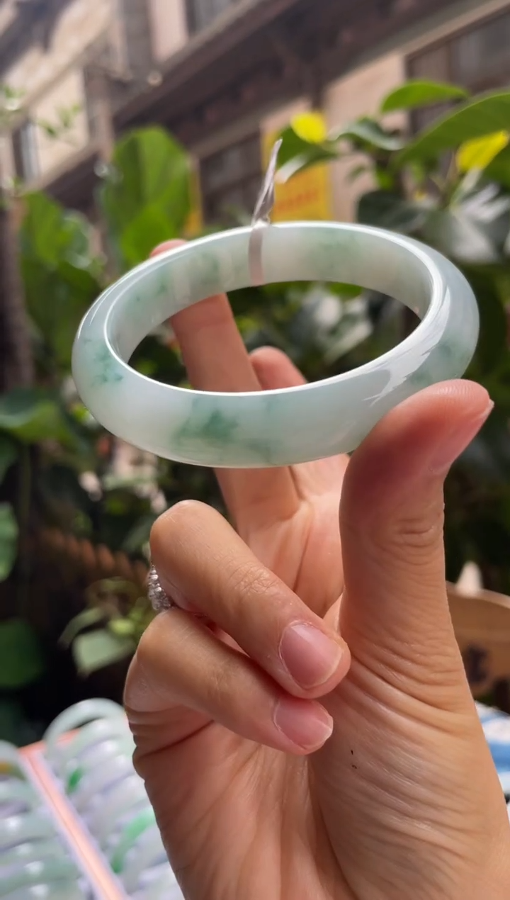 未镶嵌手镯翡翠57正圈