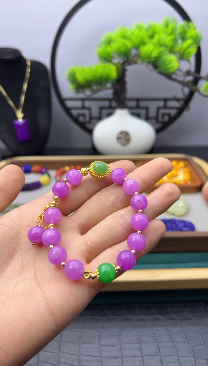 【闪购商品】翡翠耳饰14K金镶嵌S220