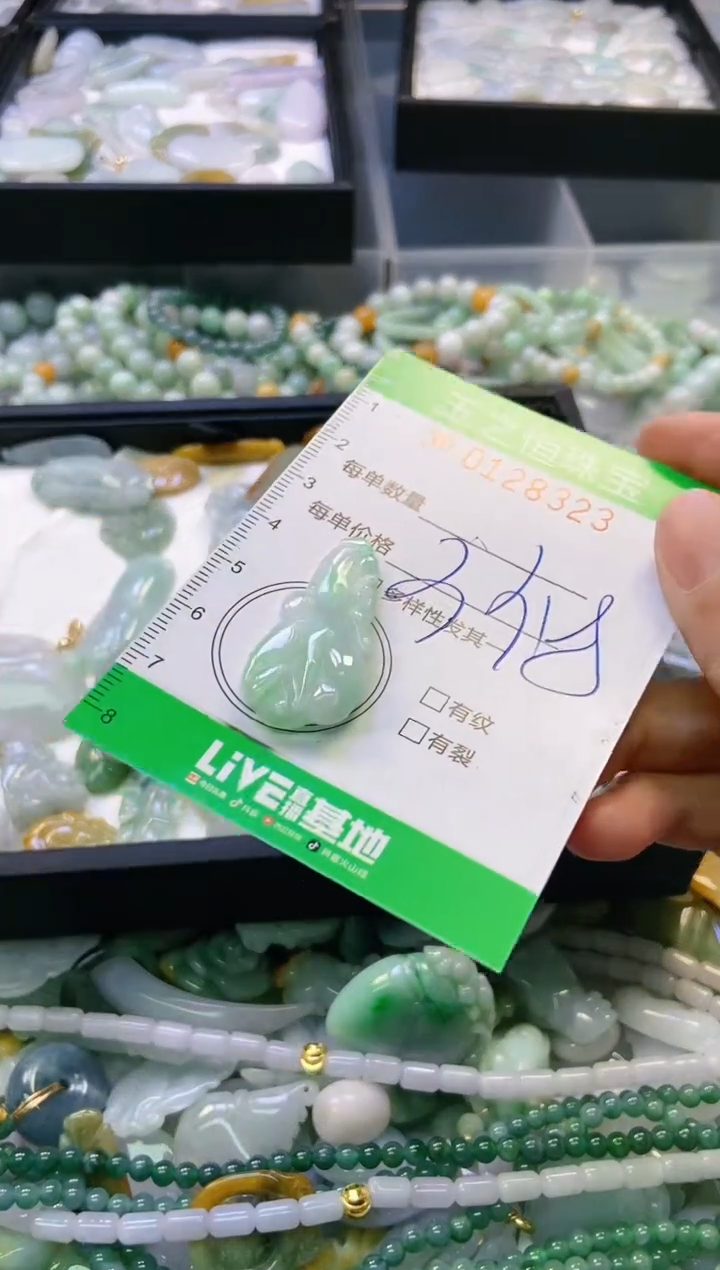 翡翠未镶嵌颈饰闪购0128323