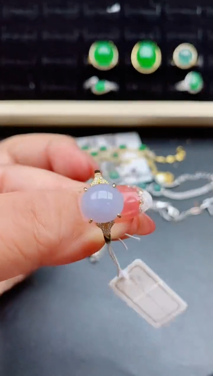 【闪购商品】翡翠戒指银S925镶嵌5080550