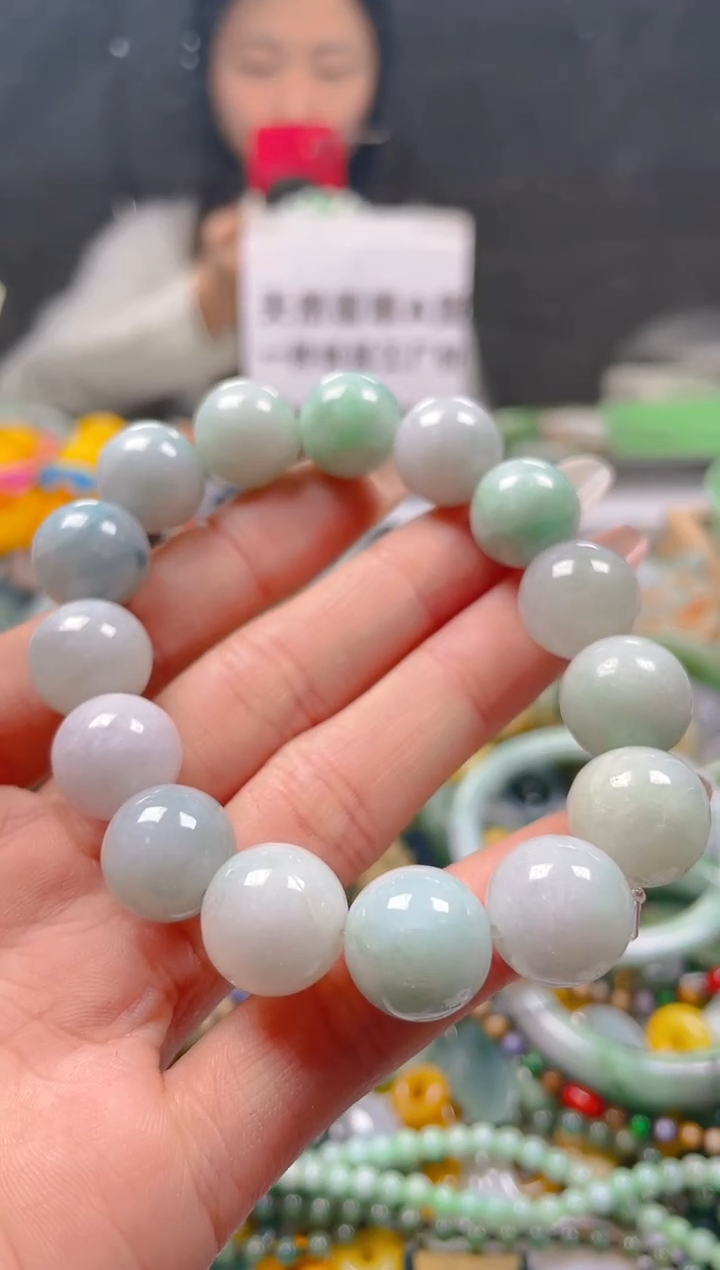 【闪购商品】翡翠颈饰未镶嵌13-14MM/P/翡翠A货一图一物