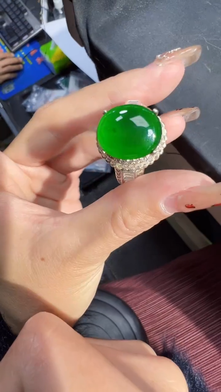 【闪购商品】定制翡翠未镶嵌蛋面商品多样性发货1