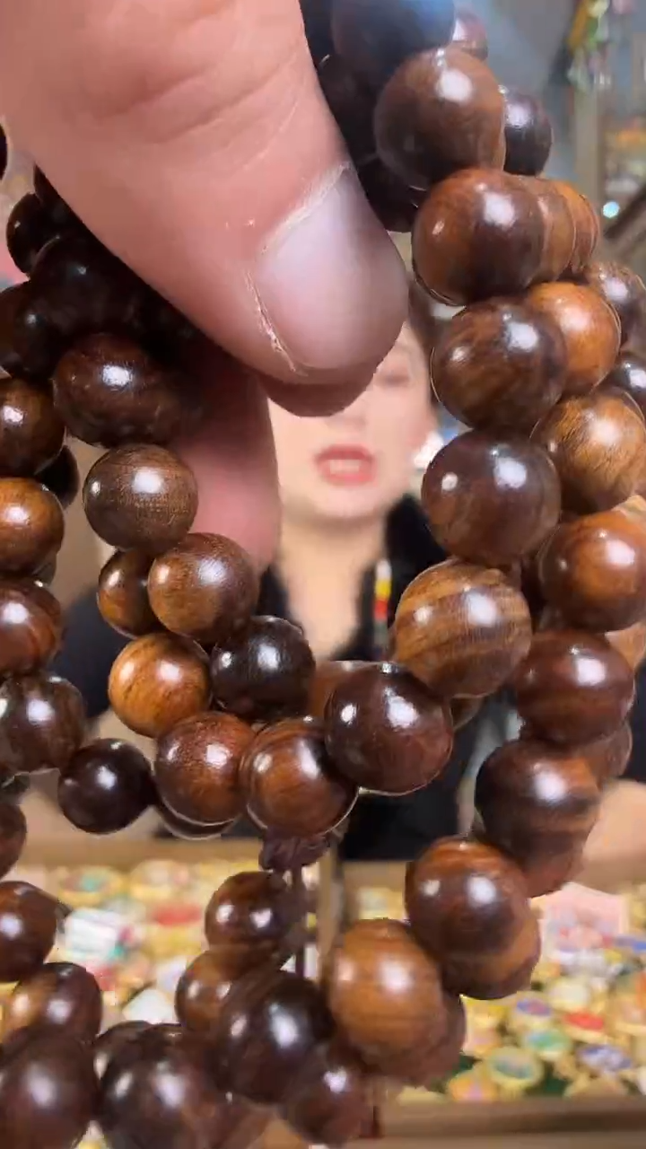 吊坠木质多圈-热贡纯手绘唐卡