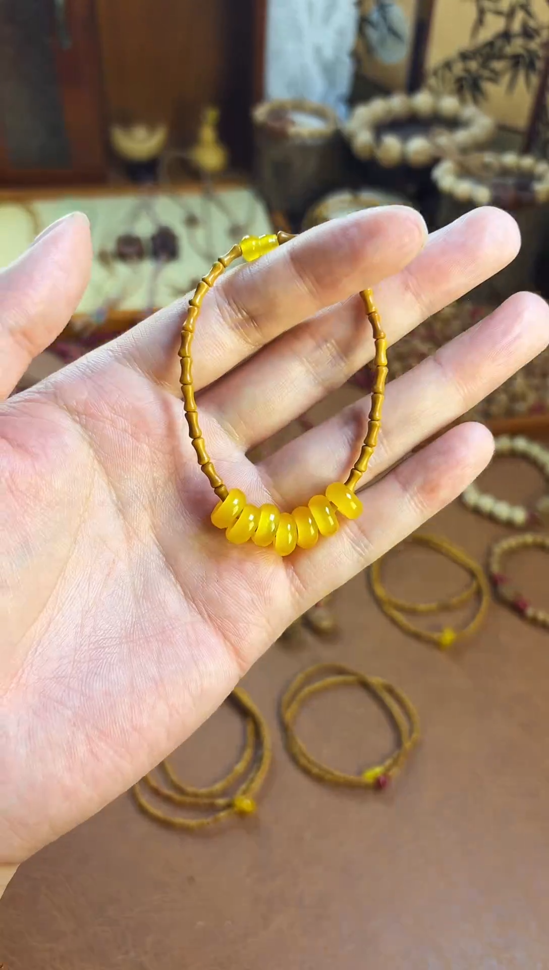 手串桃核单圈七宝葫芦