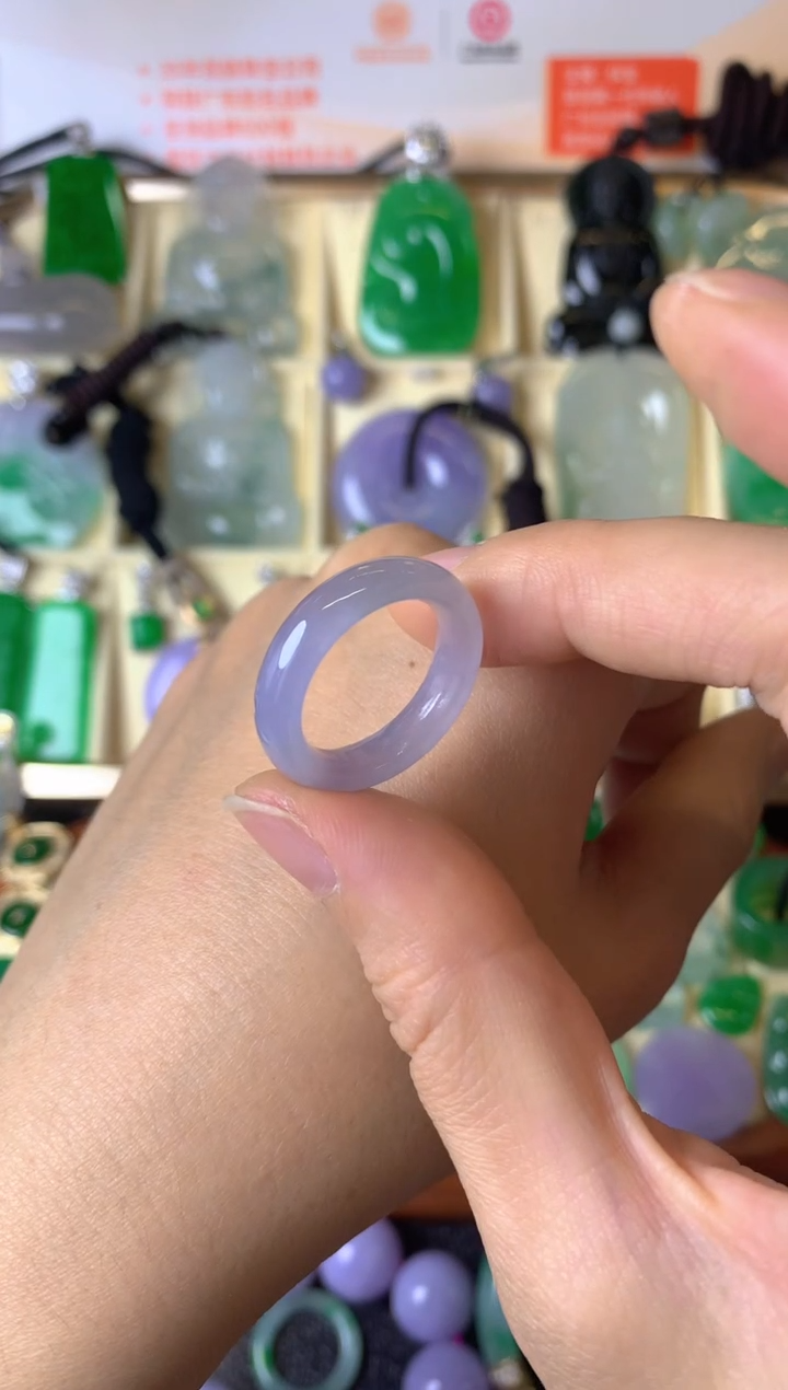 【闪购商品】翡翠戒圈未镶嵌成品戒圈