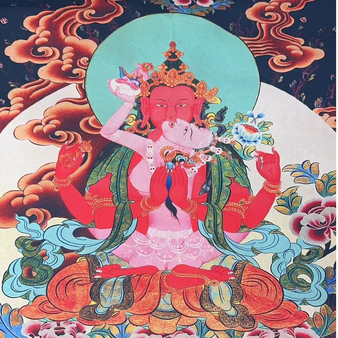 龙妹作明菩萨唐卡16006