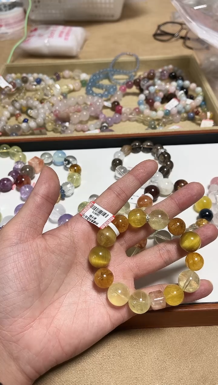 未镶嵌手链水晶17-48水晶多宝手串