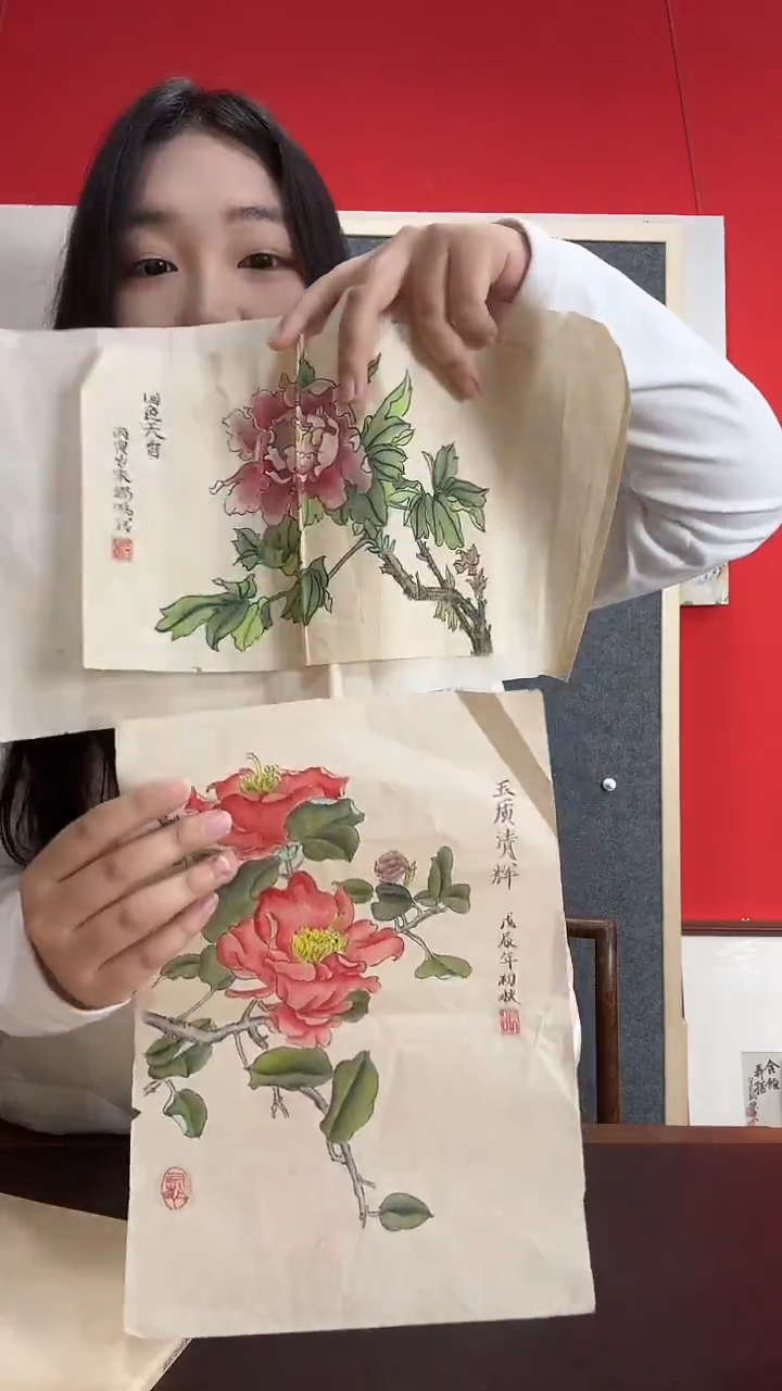 书法青**舞WX张锡鸣 花鸟两张