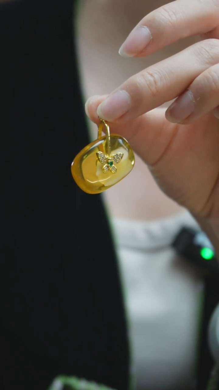 蜜蜡颈饰未镶嵌H4