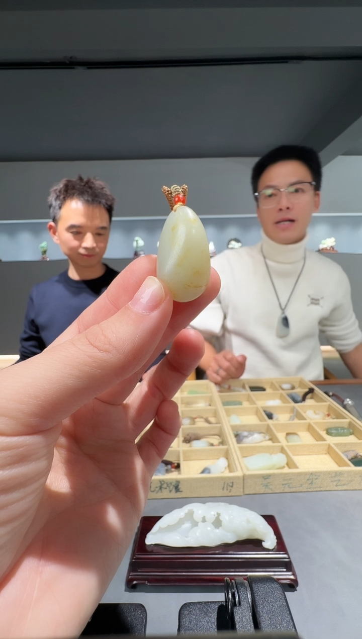 未镶嵌和田玉挂件29-独颗籽