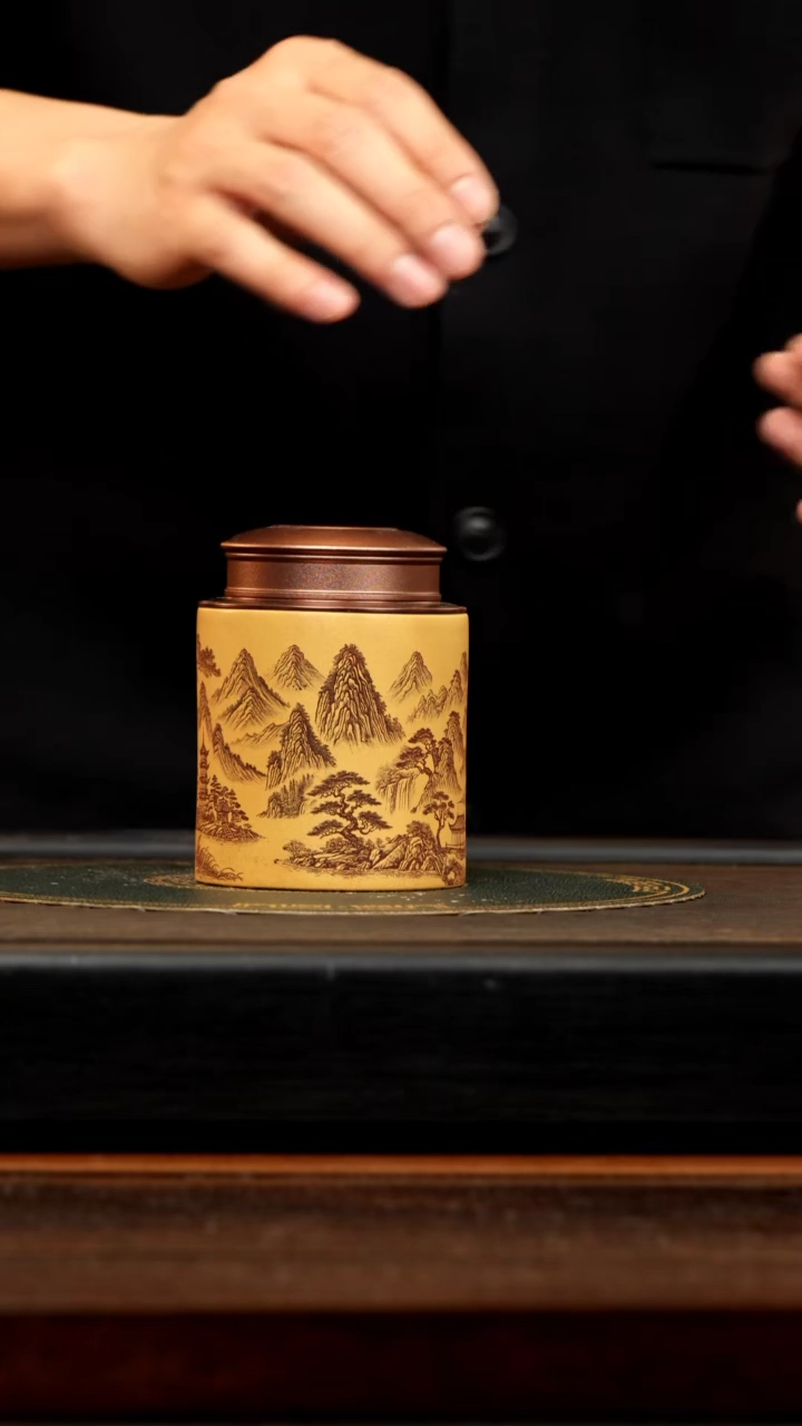 【闪购商品】紫砂茶壶顽壶紫砂精选茶叶罐