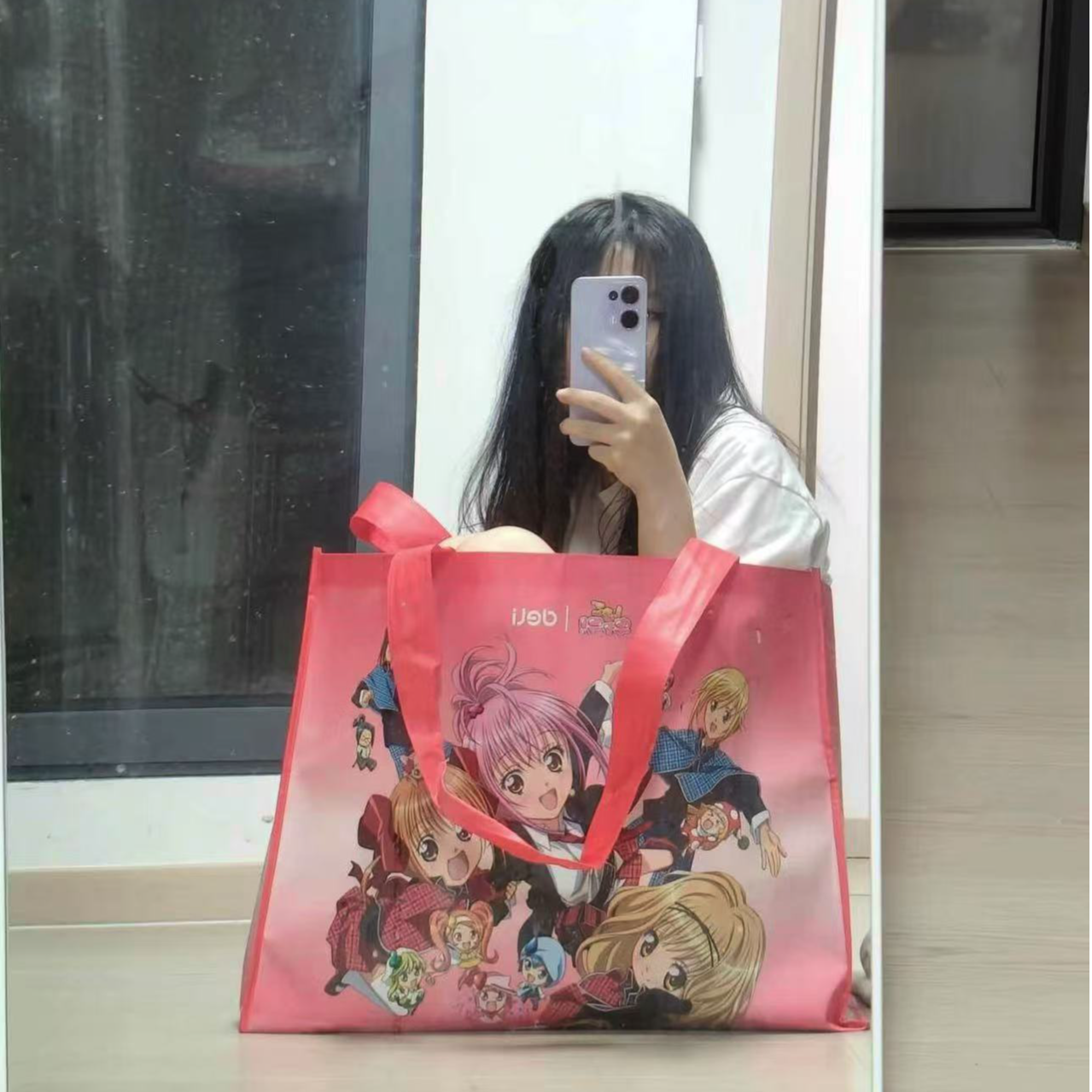得力守护甜心联名超大号购物手提袋