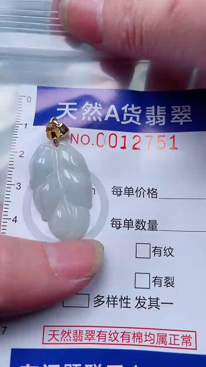 翡翠未镶嵌吊坠(赠链)1