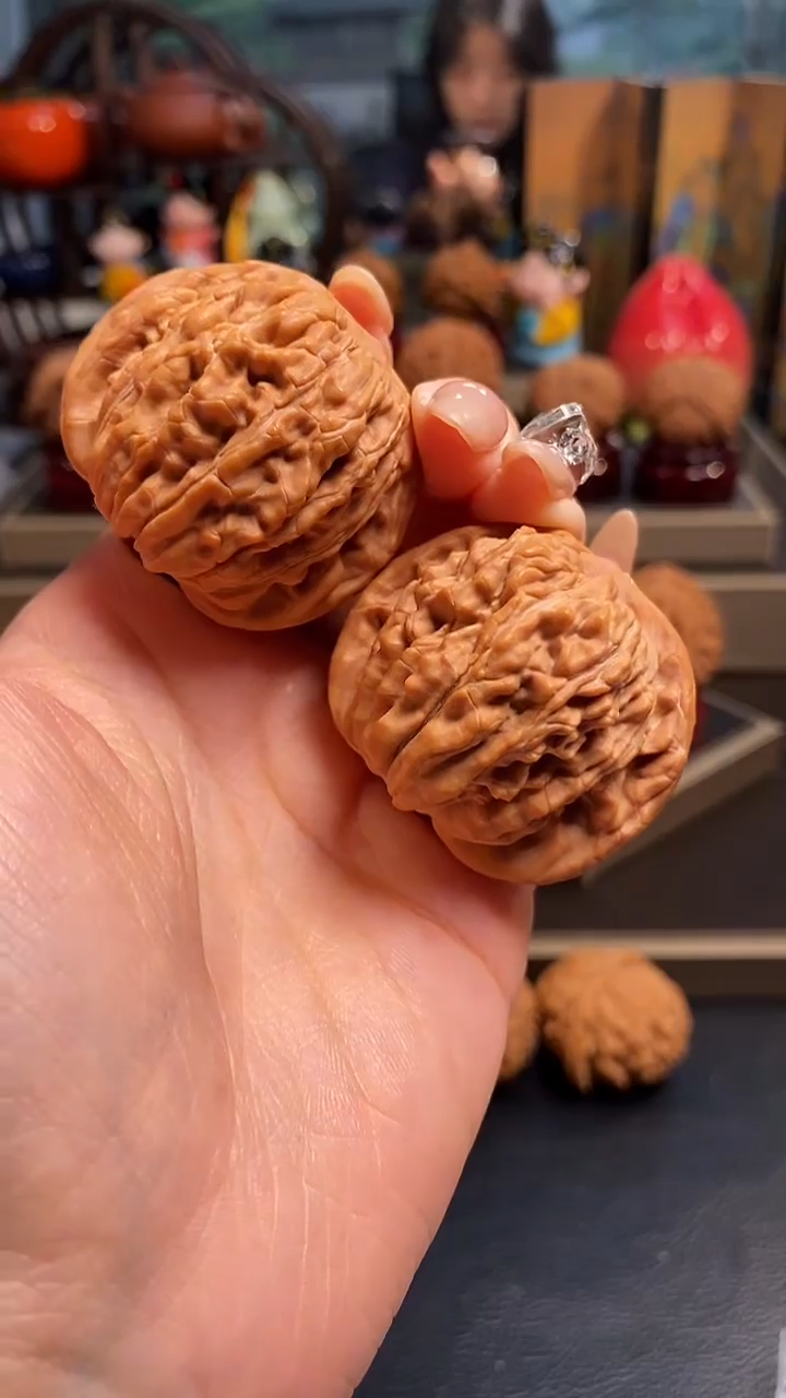 【闪购商品】文玩核桃把件A364四座楼43