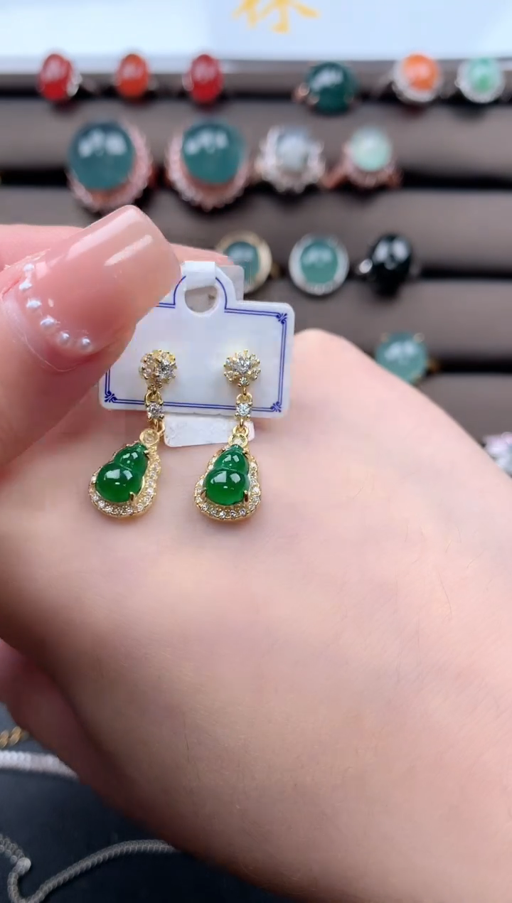【闪购商品】翡翠戒指银S925镶嵌521414