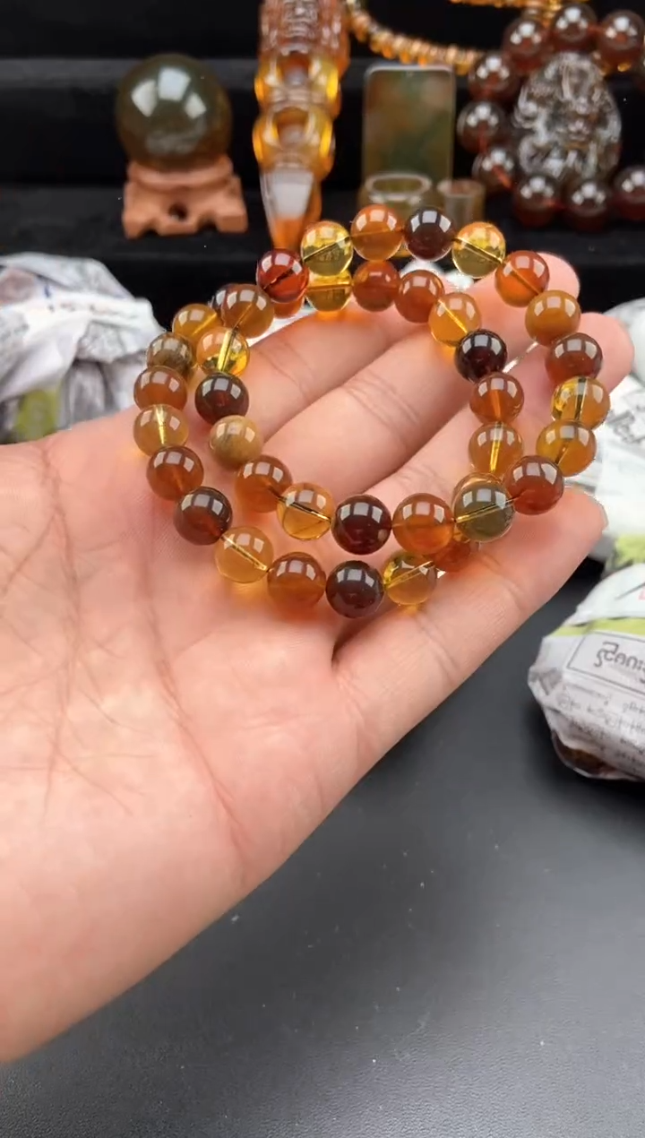 【闪购商品】琥珀手链未镶嵌多宝手串【多样性发货其中一】