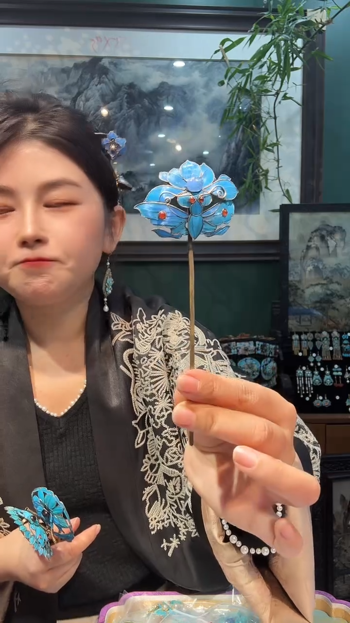 大理石铁合金非遗手工首饰