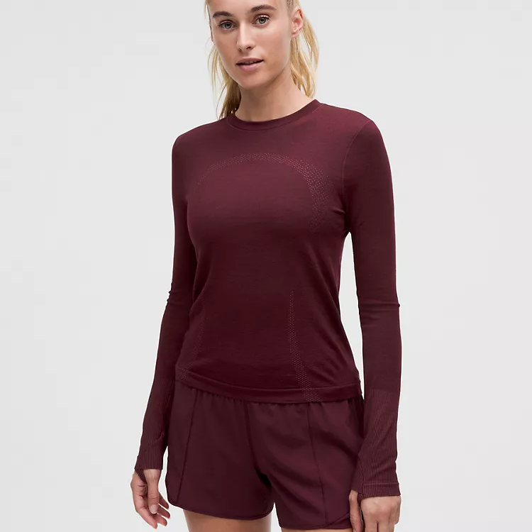 lululemon/露露乐蒙Swiftly Wool 长袖女士运动衫