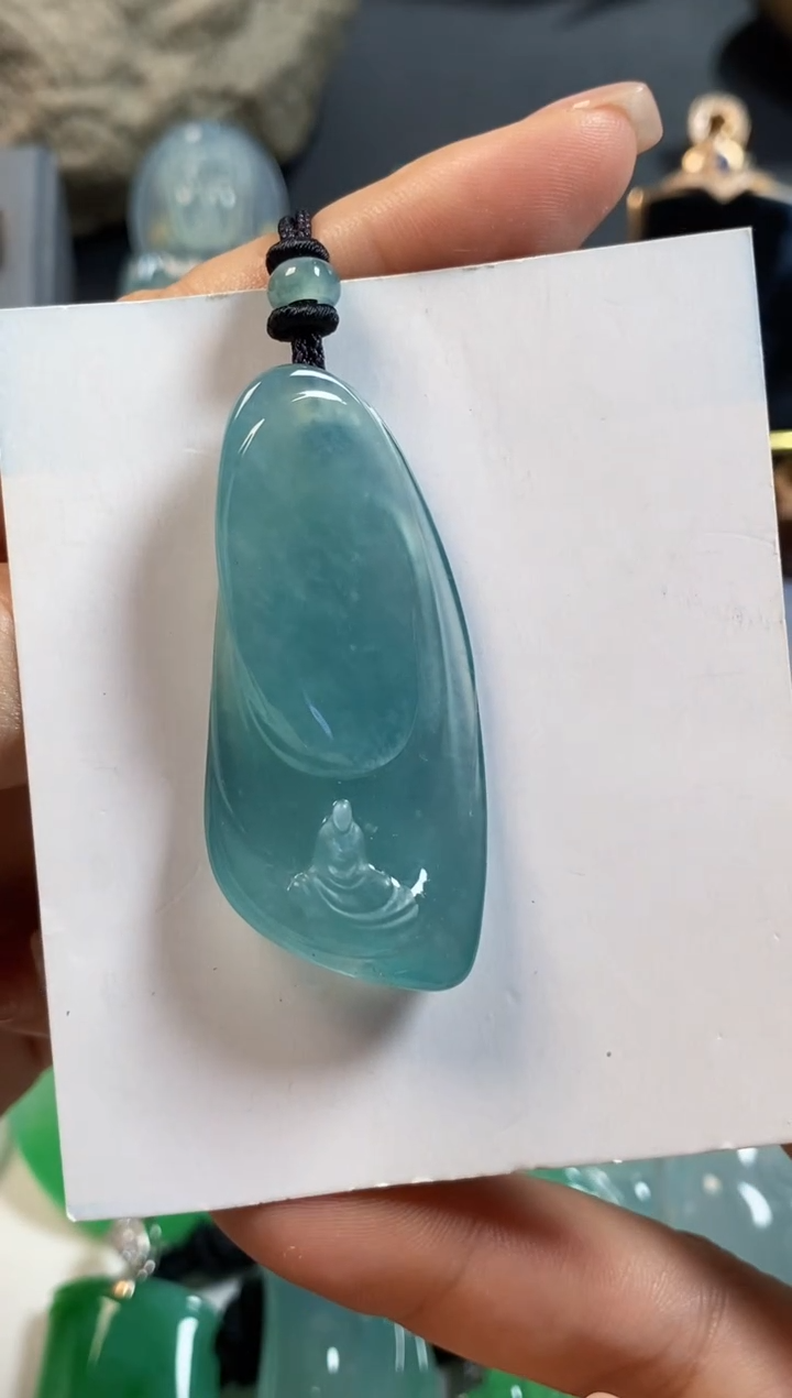 【闪购商品】翡翠颈饰未镶嵌翡翠悟道吊坠