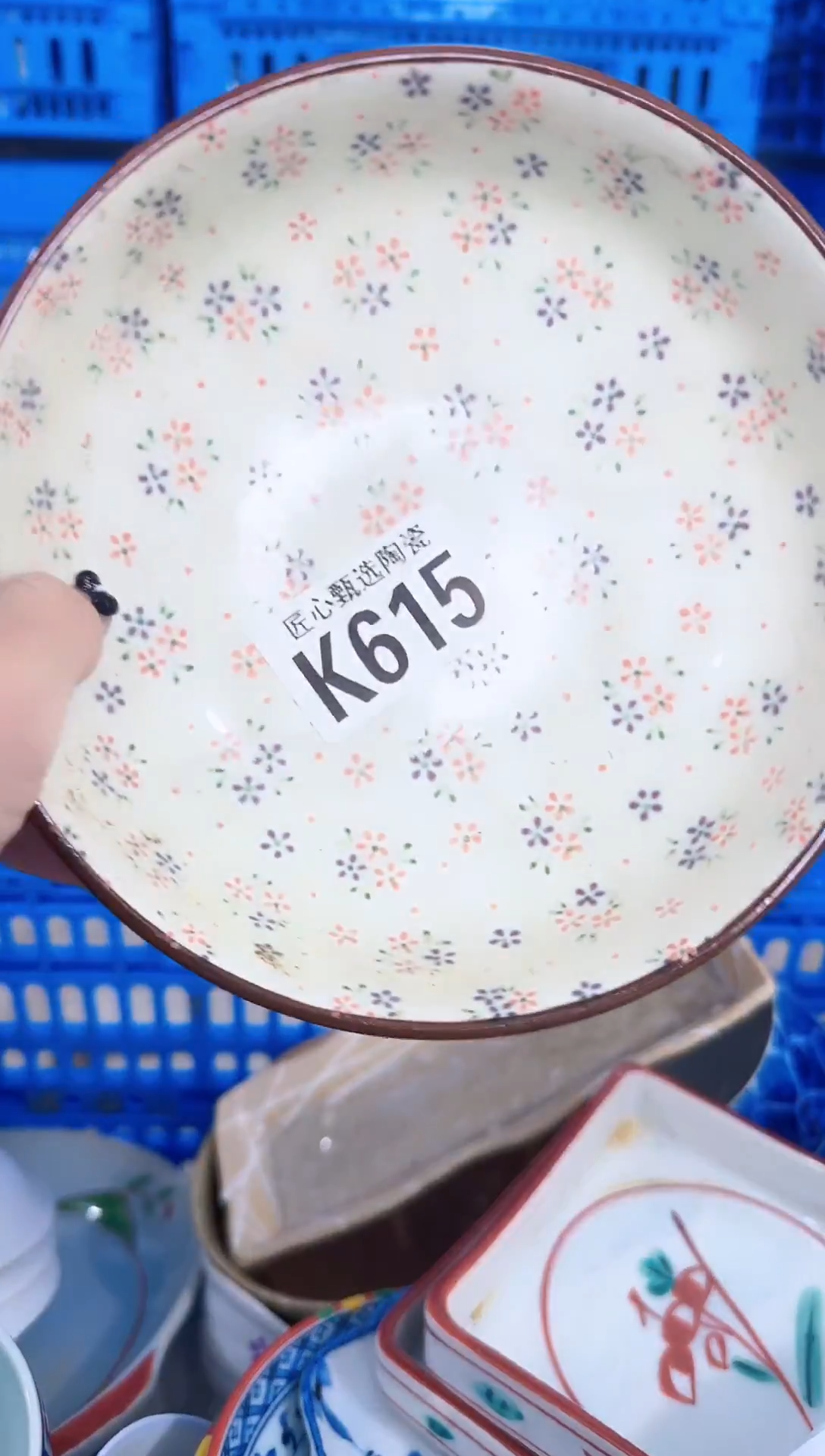 瓷片抱***猫       K615