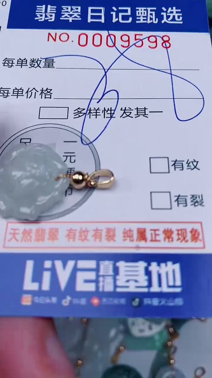 翡翠未镶嵌颈饰00009598