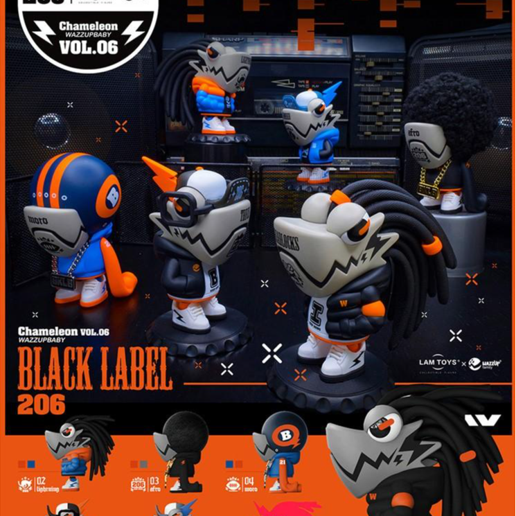 正版LAMTOYS变色龙6代系列盲盒潮玩手办摆件