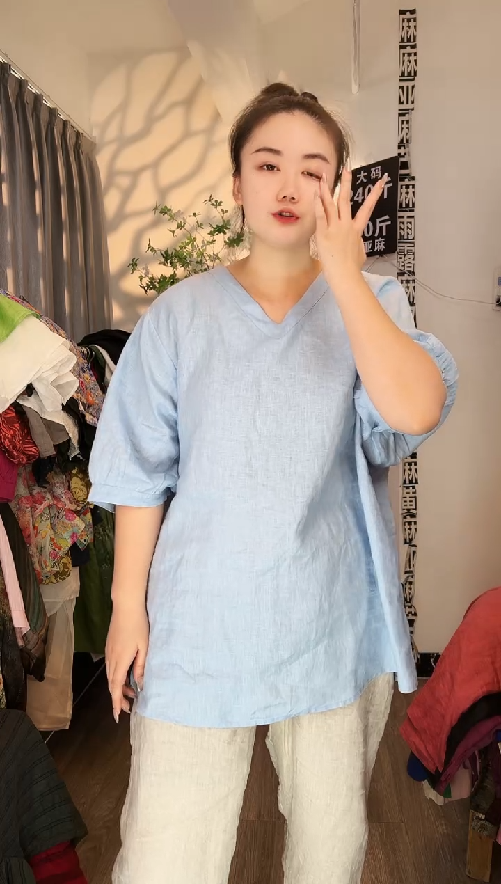 亚麻汉麻苎麻大码女装。