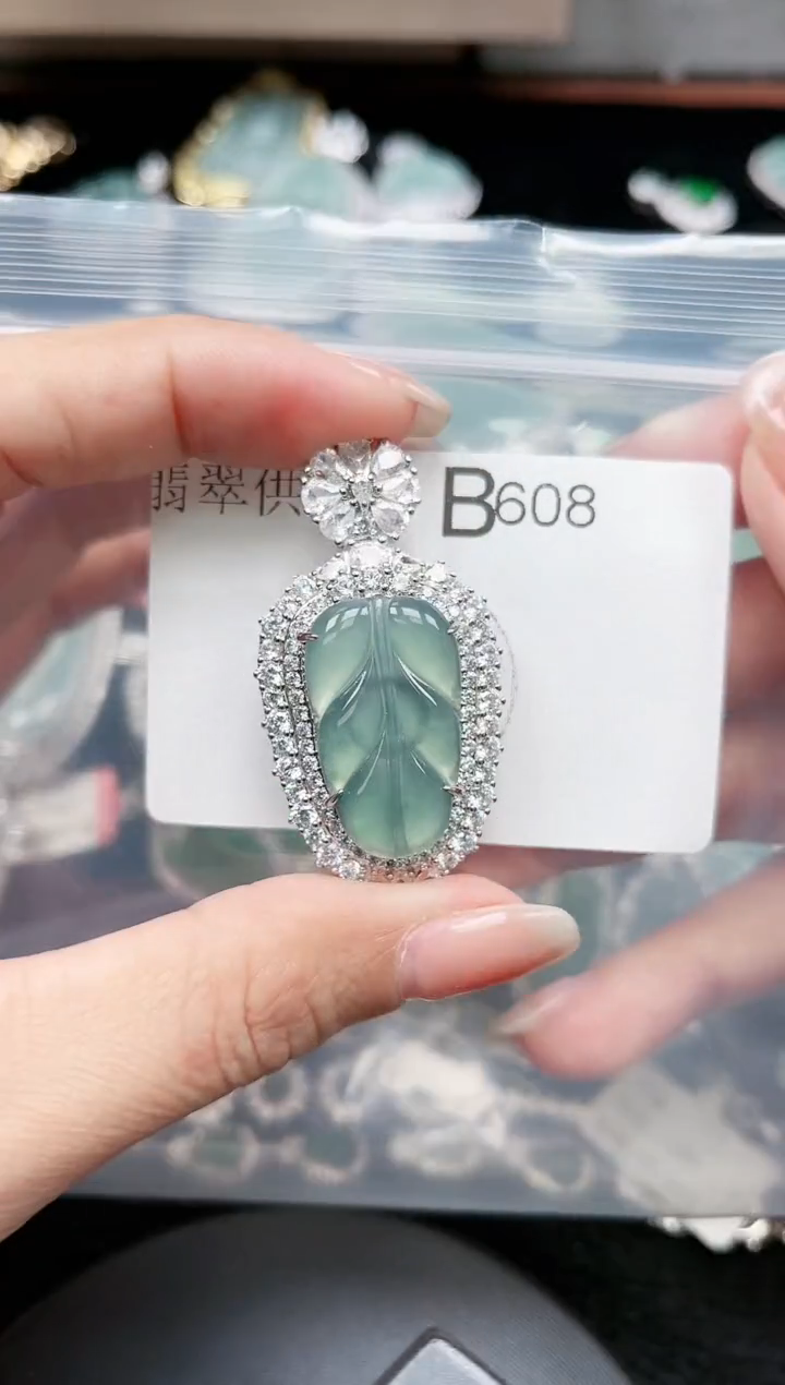 【闪购商品】翡翠颈饰未镶嵌608赠皮绳