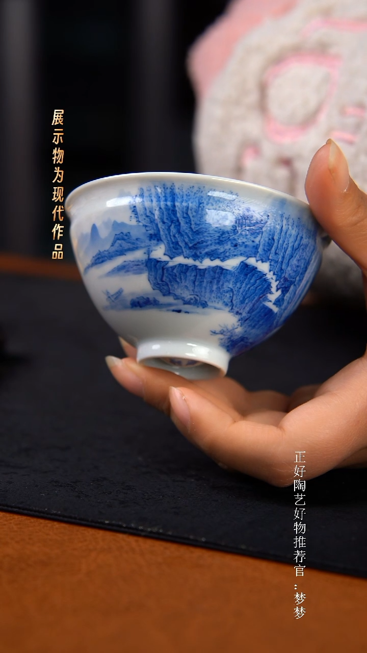 杯子陶景德镇手绘茶器