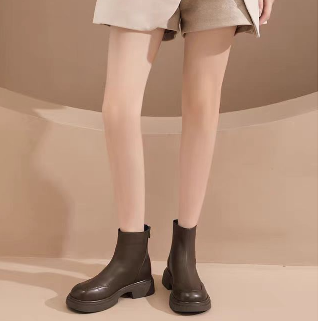 77570  新款时尚厚底英伦风韩版瘦瘦靴四季款