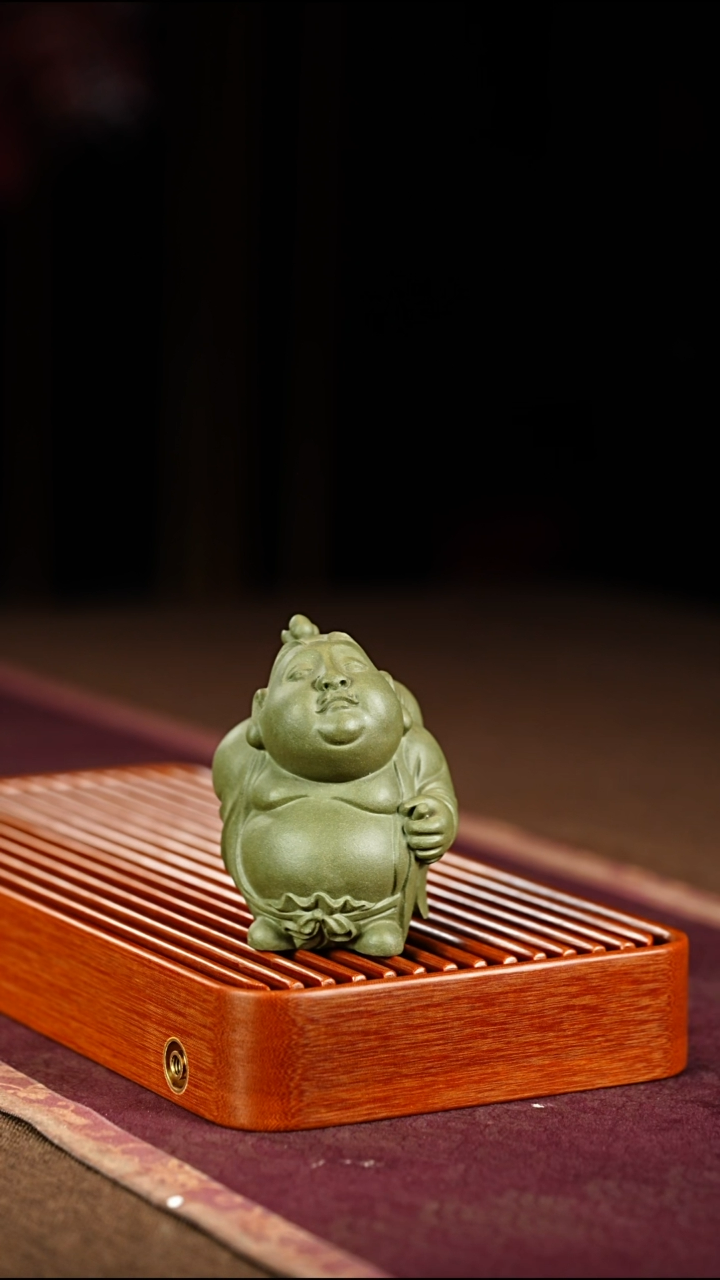 紫砂周边茶宠小和尚