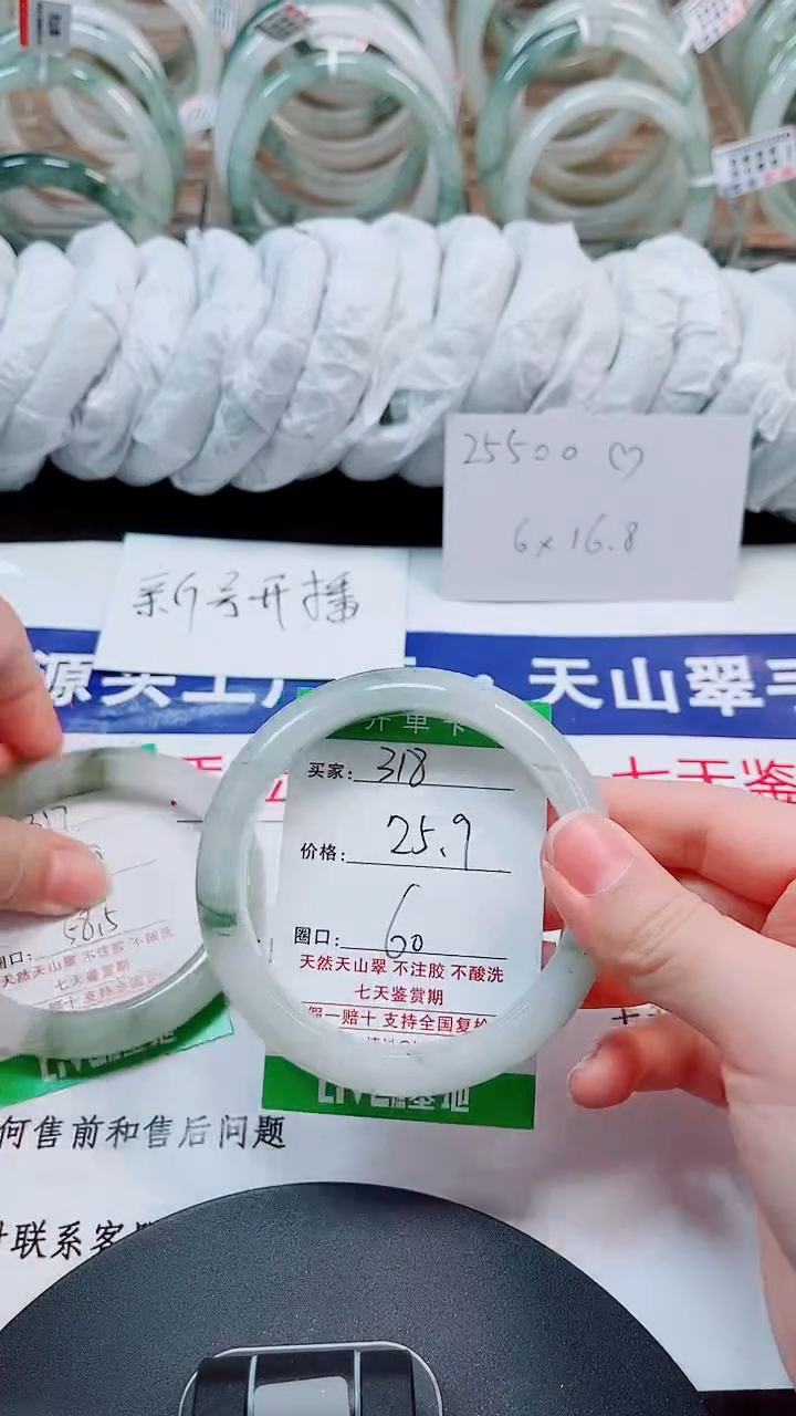 未镶嵌手镯石英质玉318-59/60