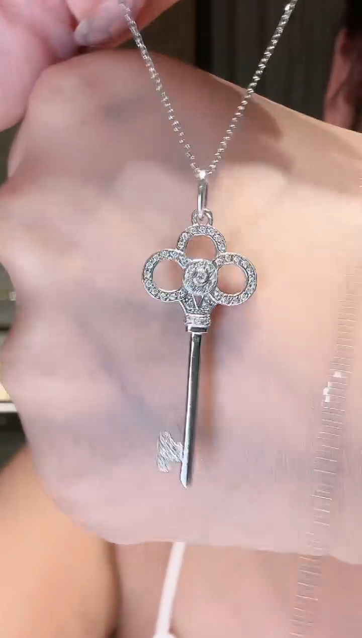 铂Pt950镶嵌吊坠（不含链）钻石AY0287-PT