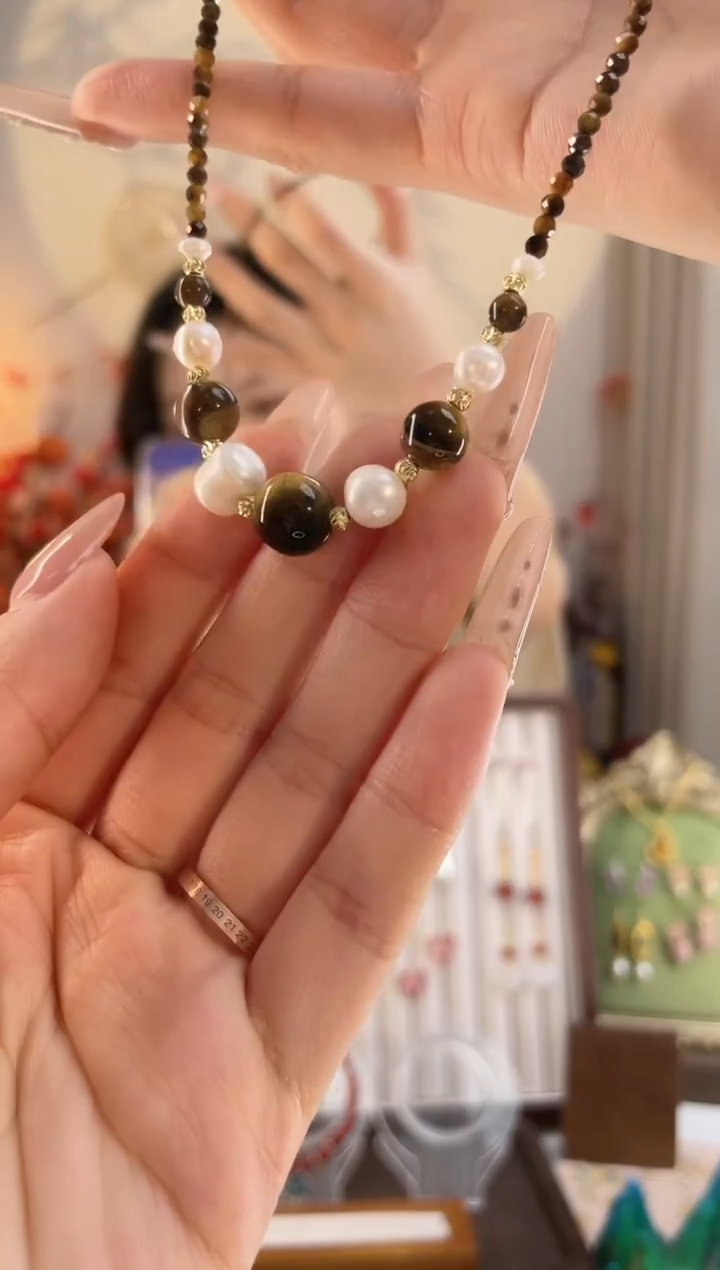 铜合金无铜合金无虎眼单颗项链