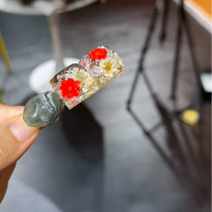 韩国东大门代购 小水专属 小方糖干花发夹