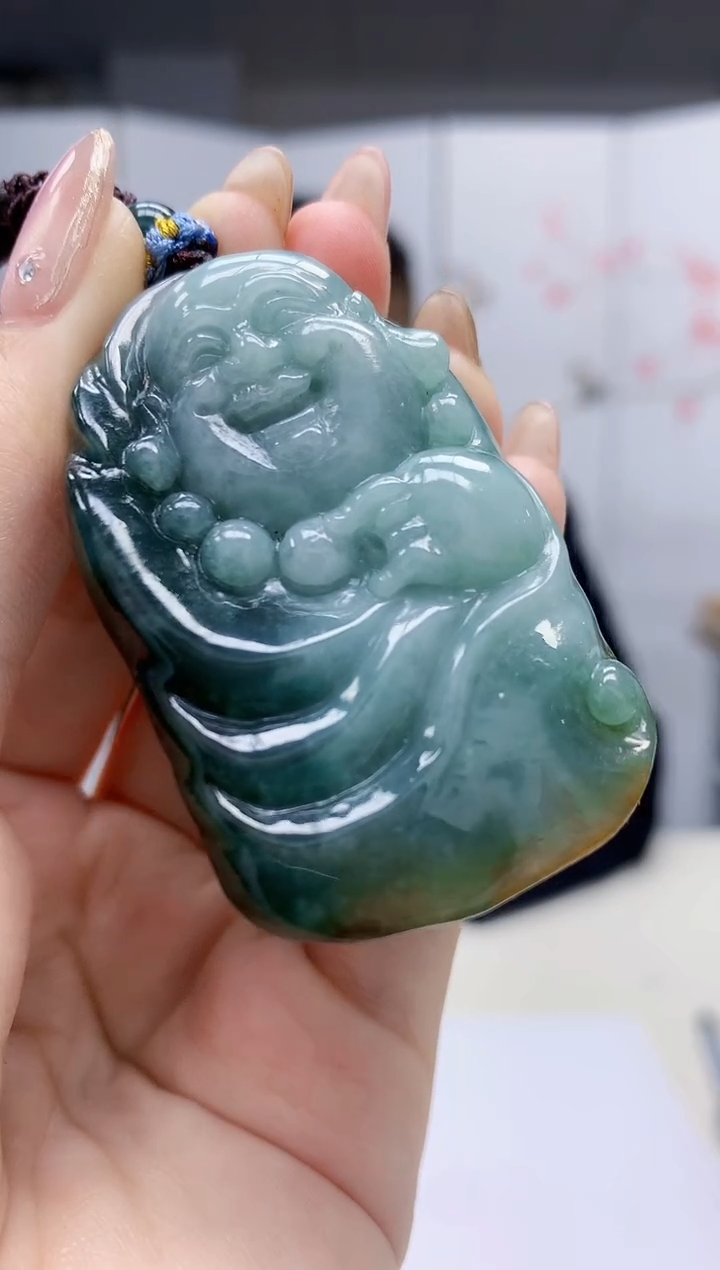 【闪购商品】定制翡翠未镶嵌4969jw-毛货挂件35