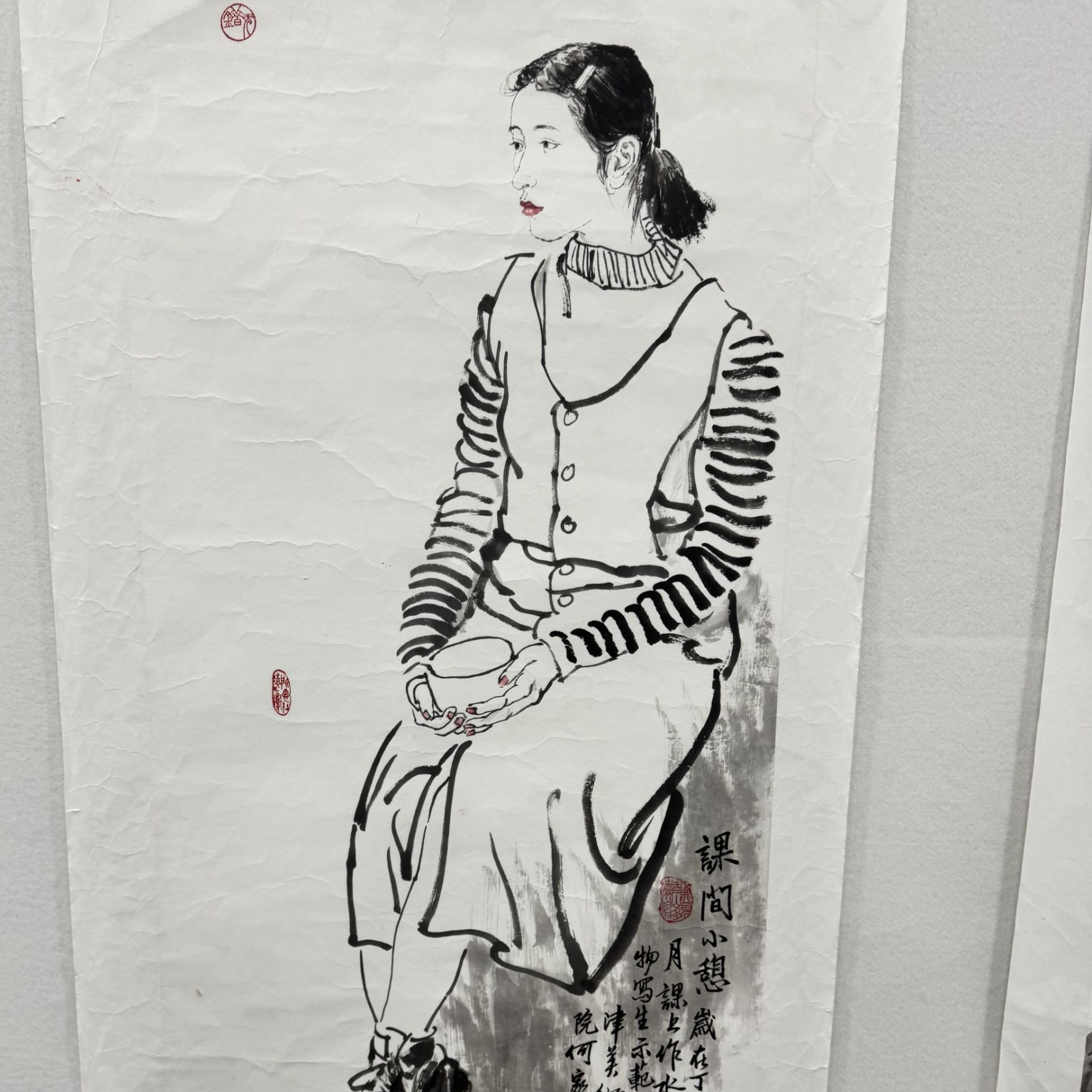 小尺幅-课间小歇-聚福书画院-HJY