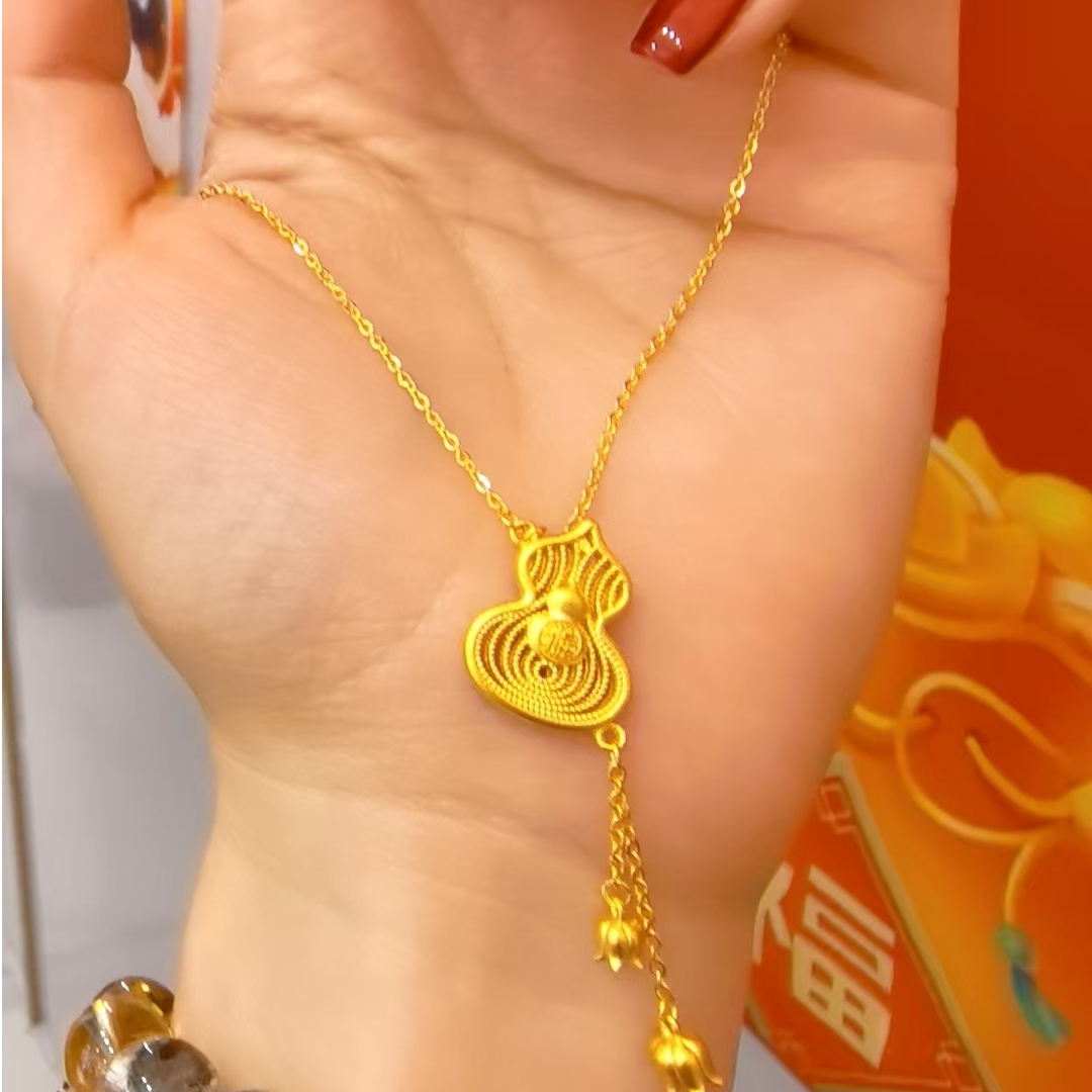 足银银制品 葫芦套链