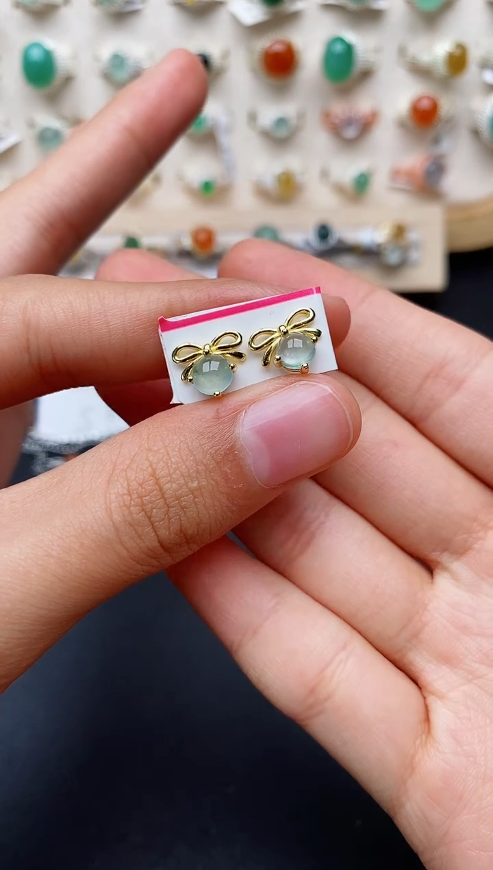 【闪购商品】翡翠戒指银S925镶嵌缅甸翡翠