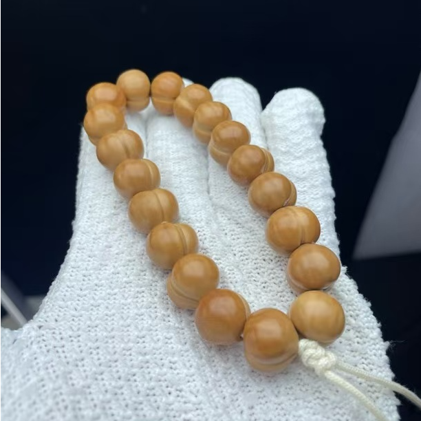 舍得出品-全品屁桃猴头核桃手串光珠-聚宝盆15+
