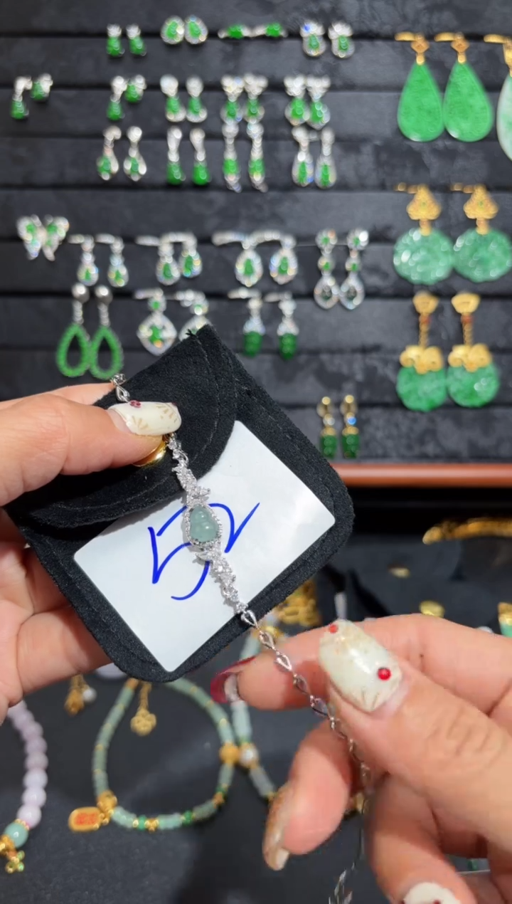 【闪购商品】翡翠颈饰银S925镶嵌蛋面/支持复检/一件