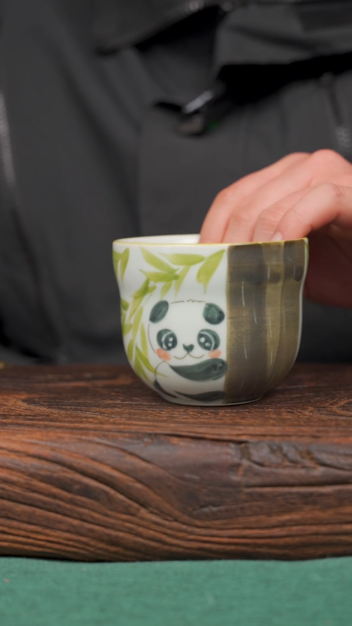 【闪购商品】瓷片56寻一缕瓷香杯釉下手工手绘瓷器